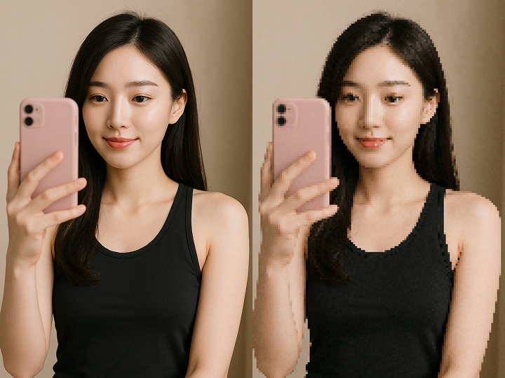 픽셀아트 변환기 이미지